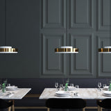 Discus Pendant Light Small Matt White Lacquered By Contardi - Lifestyle View1