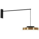 Discus Wall Light Large Matt Black Silk Lacquered By Contradi