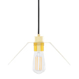Dodoma Pendant Light - Polished Brass / Black Cable