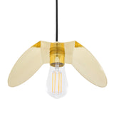 Dodoma Pendant Light - Polished Brass / Black Cable