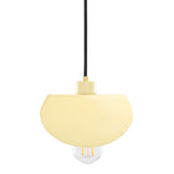 Dodoma Pendant Light - Polished Brass / Black Cable