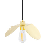 Dodoma Pendant Light - Polished Brass / Black Cable