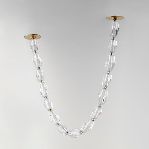 Dolce Vita LED Bead Pendant Gold 84 Inch By Studio M Lifestyle View