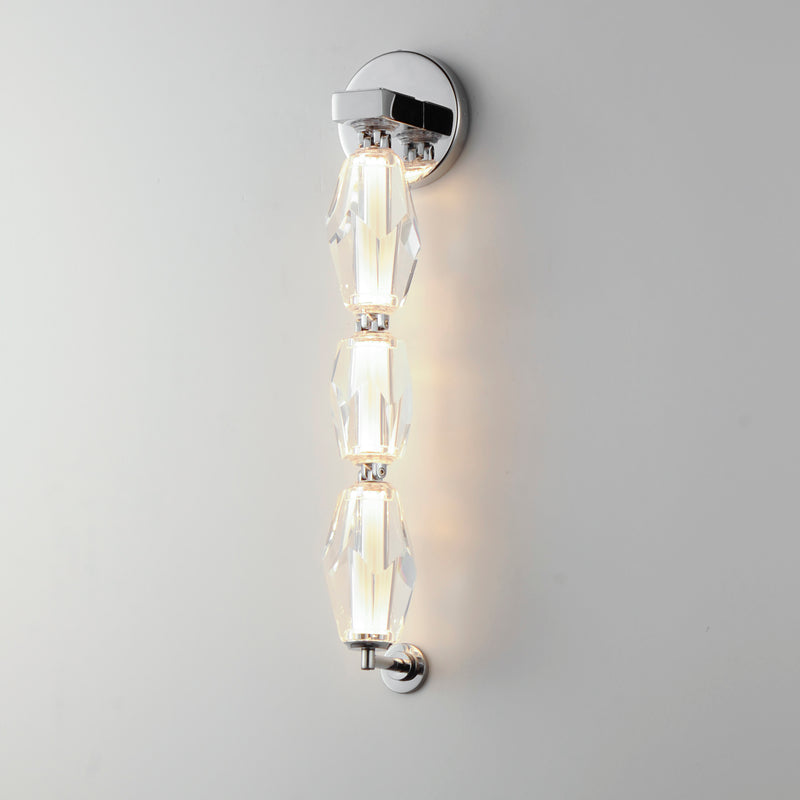 Dolce Vita LED Wall Sconce Polished Chrome By Studio M With Light