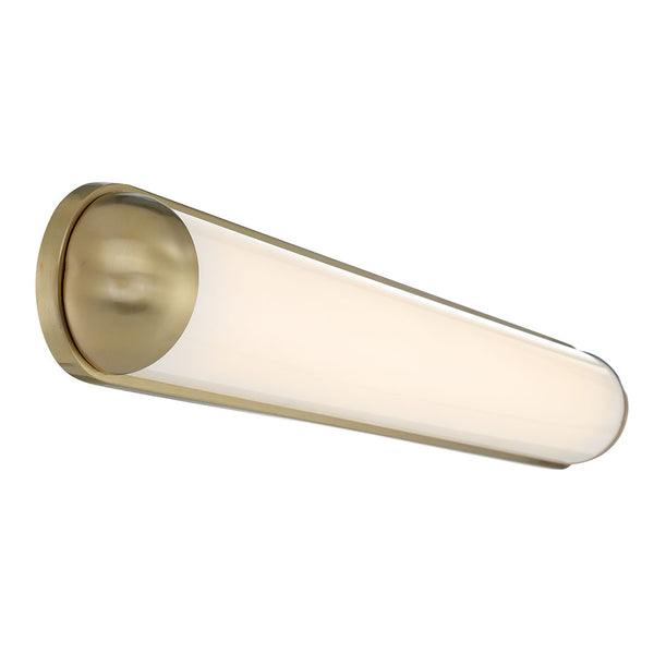 Dolo Vanity Light Medium Soft Brass By Lib And Co Side View