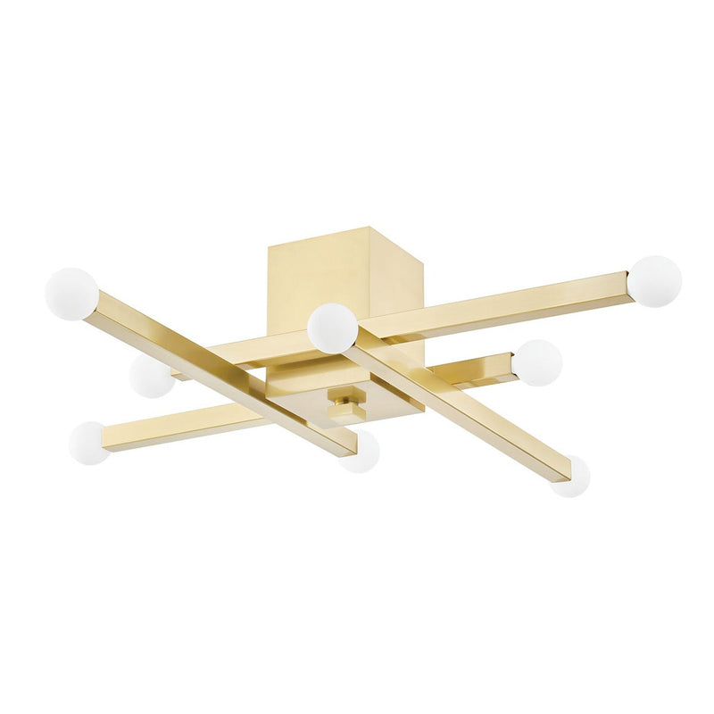 Dona Semi Flush - Aged Brass