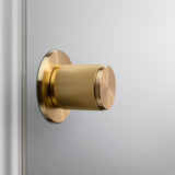 Door Knob Set Linear Brass By Buster And Punch Side View