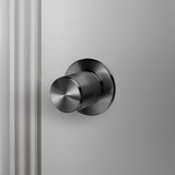 Door Knob Set Linear Gun Metal By Buster And Punch