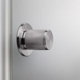 Door Knob Set Linear Steel By Buster And Punch Side View
