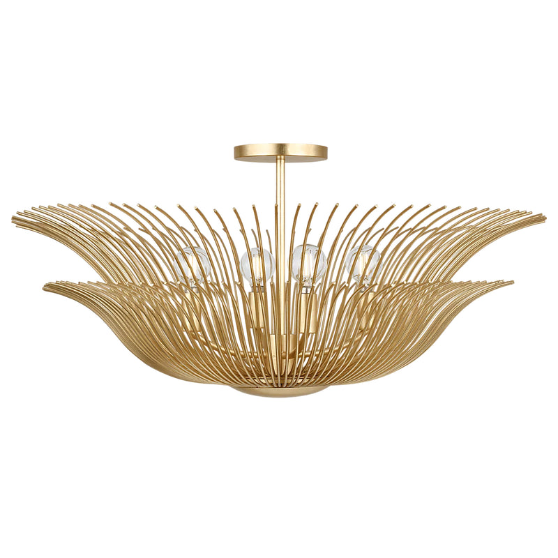 Dorelle Flush Mount Gild By Visual Comfort Main View 1