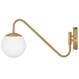Dottie Wall Sconce Lacquered Brass By Lark Living - Side View3