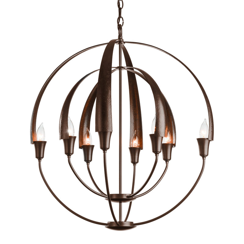 Double Cirque Chandelier in Bronze by Hubbardton Forge