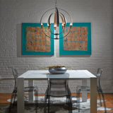 Double Cirque Chandelier lifestyle view by Hubbardton Forge