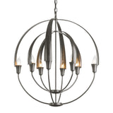 Double Cirque Chandelier in Natural Iron by Hubbardton Forge