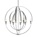 Double Cirque Chandelier in Sterling by Hubbardton Forge