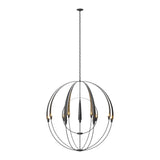 Double Cirque Large Scale Chandelier in Black by Hubbardton Forge