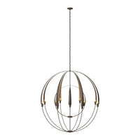 Double Cirque Large Scale Chandelier in Bronze by Hubbardton Forge