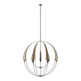 Double Cirque Large Scale Chandelier in Bronze by Hubbardton Forge