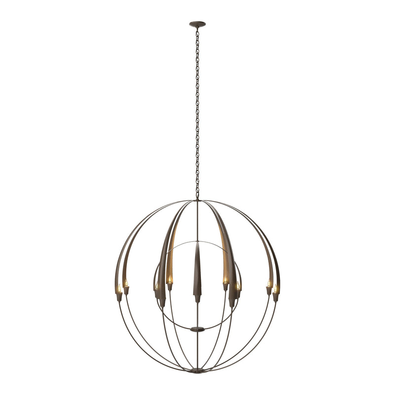 Double Cirque Large Scale Chandelier in Bronze by Hubbardton Forge