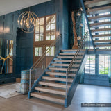 Double Cirque Large Scale Chandelier lifestyle view by Hubbardton Forge