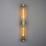 Double Louise Wall Light - Satin Brass
