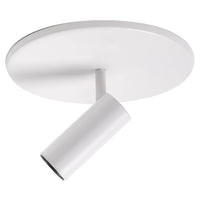 White Downey 1-in Semi-Flush Mount By Kuzco