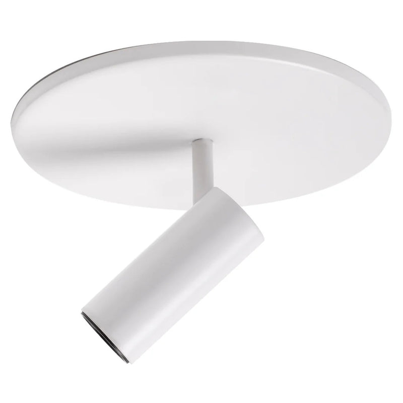 White Downey 1-in Semi-Flush Mount By Kuzco
