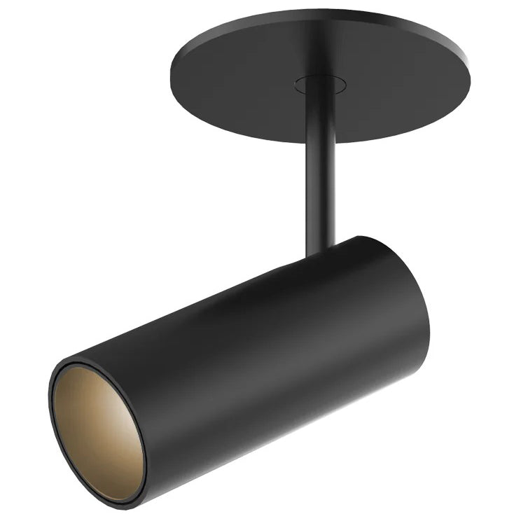 Black Downey 2-in Semi-Flush Mount By Kuzco