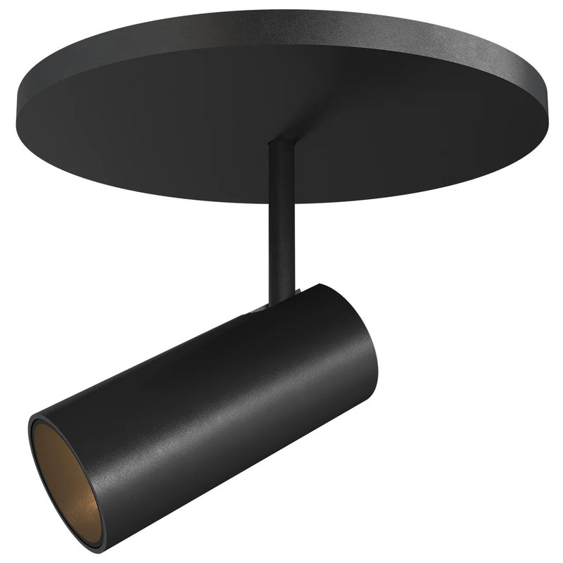 Black Downey 2-in Semi-Flush Mount By Kuzco