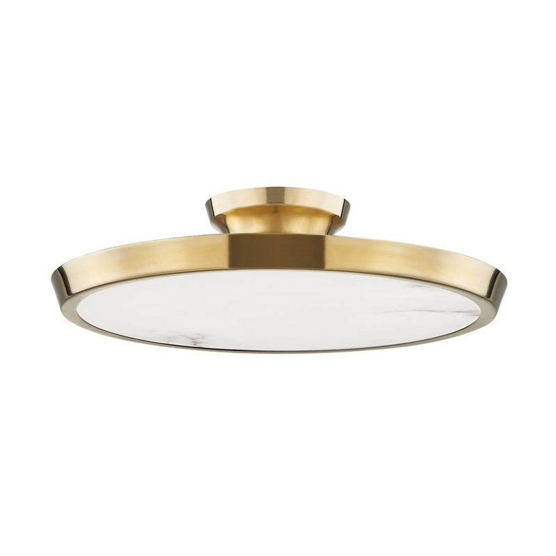 Draper Flush Mount - Aged Brass by Hudson Valley