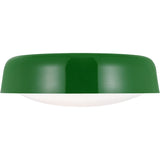 Draper Flushmount — 15 7/8", Milk, Green