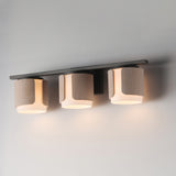 Draughtsman Bath Vanity Light Natural Wood/Charcoal by Maxim Lighting