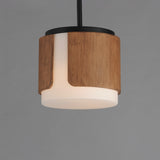 Draughtsman Semi Flush Pendant Walnut / Black by Maxim Lighting