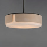 Draughtsman Semi Flush Pendant Natural Wood/Charcoal by Maxim Lighting