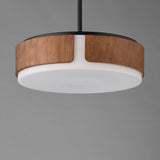 Draughtsman Semi Flush Pendant Walnut / Black by Maxim Lighting