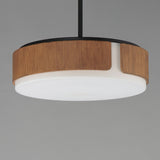 Draughtsman Semi Flush Pendant Walnut / Black by Maxim Lighting