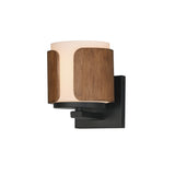 Draughtsman Wall Sconce Walnut / Black by Maxim Lighting