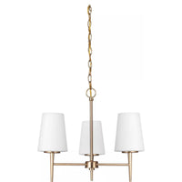 Driscoll Chandelier — 20.5 Inch, Satin Brass