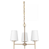Driscoll Chandelier — 20.5 Inch, Satin Brass