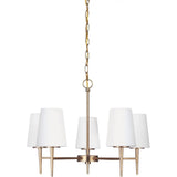 Driscoll Chandelier — 25.25 Inch, Satin Brass