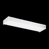 Drop Lens Fluorescent Flushmount — 24 Inch, White