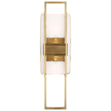 Duelle Wall Sconce Natural Brass By Visual Comfort Modern - Front View