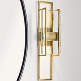 Duelle Wall Sconce Natural Brass By Visual Comfort Modern - Side View