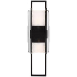 Duelle Wall Sconce Nightshade Black By Visual Comfort Modern - Front View