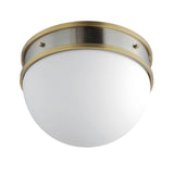 Duke Flush Mount Satin Nickel / Satin Brass by Maxim Lighting
