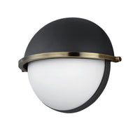 Duke Half Wall Sconce Black/Weathered Brass by Maxim Lighting