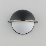 Duke Half Wall Sconce Black/Weathered Brass by Maxim Lighting