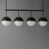 Duke Linear Suspension Black/Weathered Brass by Maxim Lighting