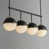 Duke Linear Suspension Black/Weathered Brass by Maxim Lighting