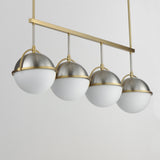 Duke Linear Suspension Satin Nickel / Satin Brass by Maxim Lighting